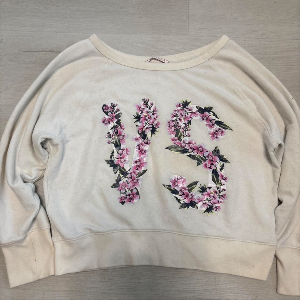 Victoria's Secret Cream Floral Top
